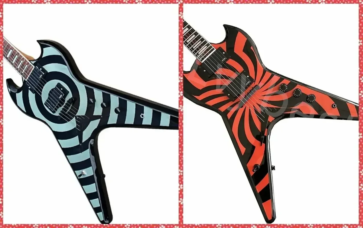 Новая электронная гитара черная фурнитура звукосниматели Humbucker подходят для