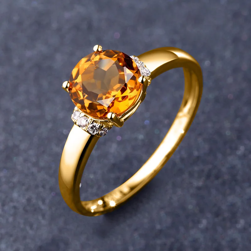 

Новое Открытое кольцо в простом стиле с золотым круглым кристаллом циркония