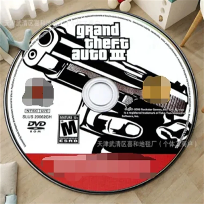 Персонализированный круглый фланелевый коврик для Гостиной спальни дивана