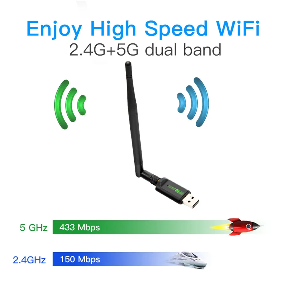 Bluetooth USB 600 Мбит/с 2 в 1 Wi-Fi адаптер антенна беспроводная сетевая карта все для