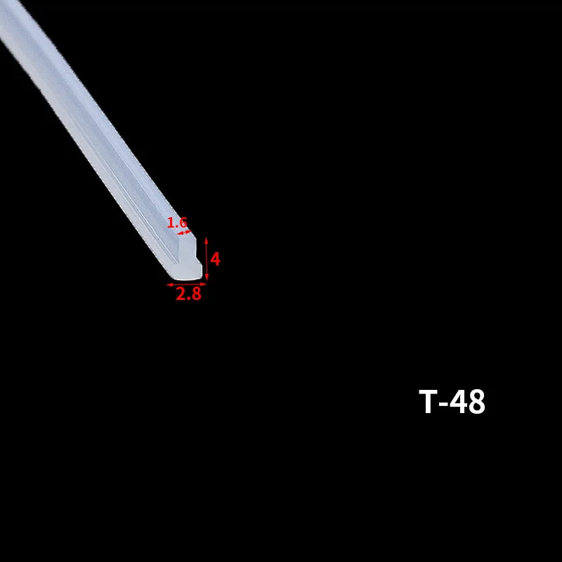 

Силиконовая уплотнительная лента T-образной формы, 1-3 метра, резиновая уплотнительная лента, декоративная водостойкая лента для раковины в форме буквы T, для кухни
