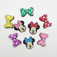 1pcs disney minnie pvc shoe charms funny diy weed shoe aceessories fit croc sandals decorations unisex adult party gifts jibz