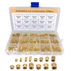 Набор латунных круглых насадок M2 M3 M4 M5, 330 шт.