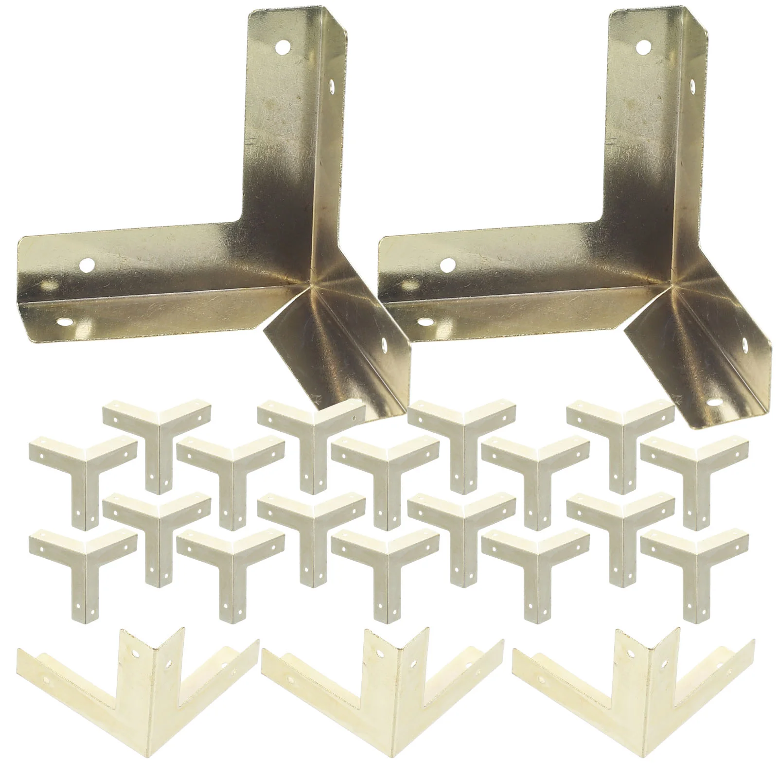 

20 Pcs Wooden Box Corner Box Corner Safety Guard Iron Sheet Vintage Box Guards Box Safety Guard Zinc Alloy Box Corner Protector