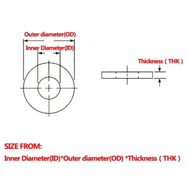 20-200 шт. прокладка из ПТФЭ плоская шайба толщина 2/3 мм внутренний диаметр 6 ~ 45