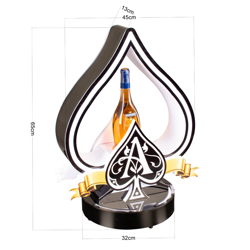 

Светящийся светодиодный поднос Ace of Spades для подачи вина, шампанского