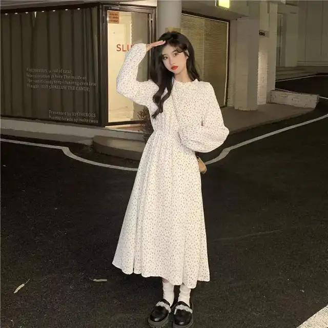 Long Sleeve Dress Women Spring New 