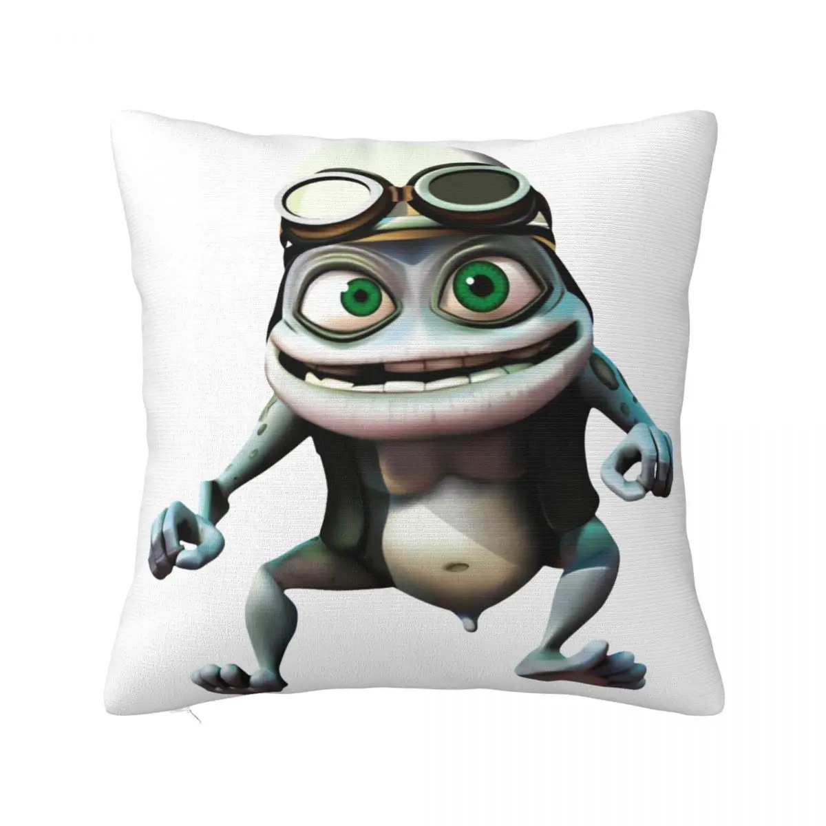 

Летняя квадратная подушка Crazy Frog, подушка из полиэстера на молнии
