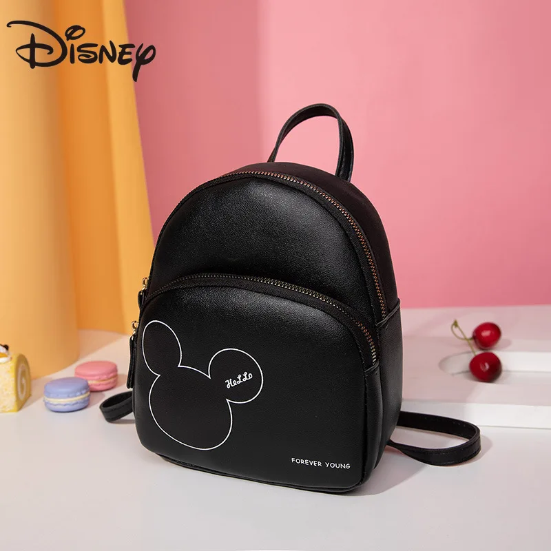 

Новая простая детская многофункциональная школьная сумка с мультипликационным героем Диснея Микки Маусом модная универсальная сумка для ...