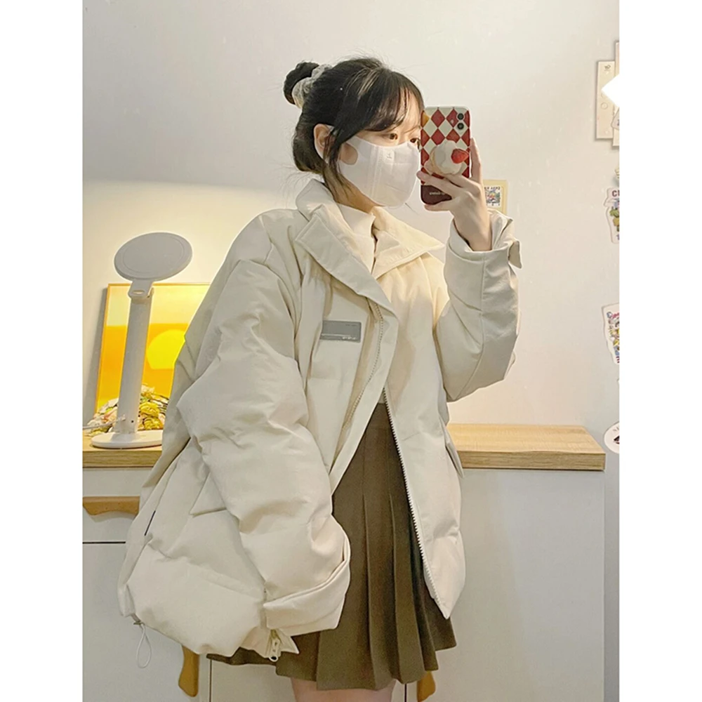 Winter Down Jacket For Women 2022 New Korean Style Gentle Wind Loose Cotton Jacket Thickened Cotton Padded Jacket Student Bread