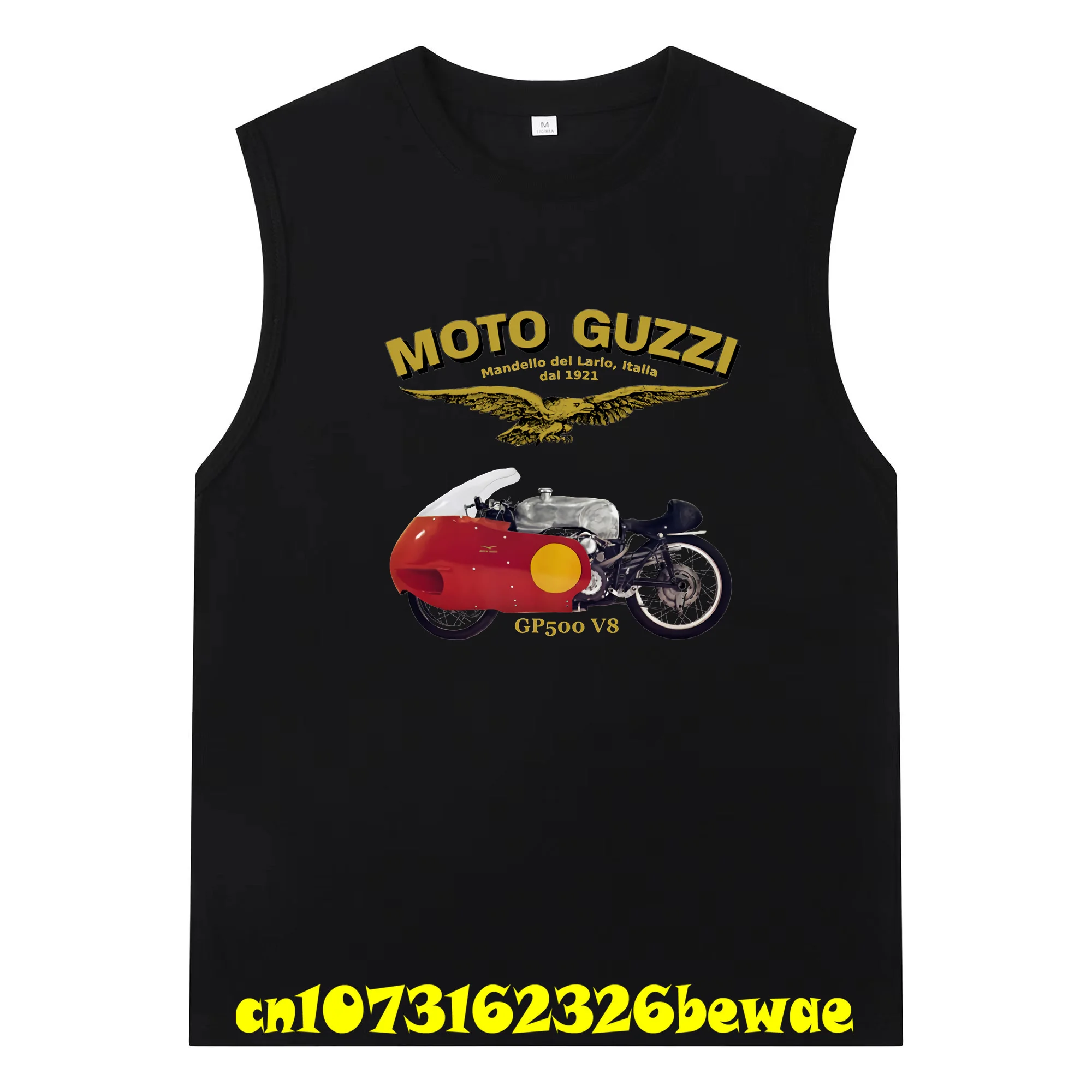 Мотоциклетная майка Moto Guzzi GP500 V8 Мужские и Мужские размеры. Байкер