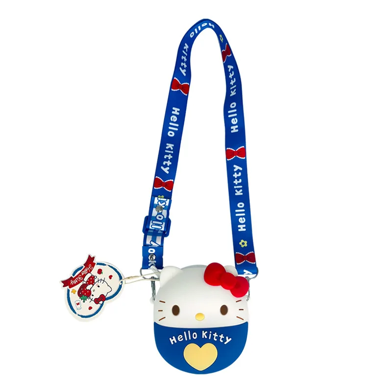 

Силиконовая сумка-мессенджер Melody Kuromi Cinnamoroll Sanrio Hellokitty в виде капсулы, кошелек для монет, креативное милое украшение, подарок от производител...