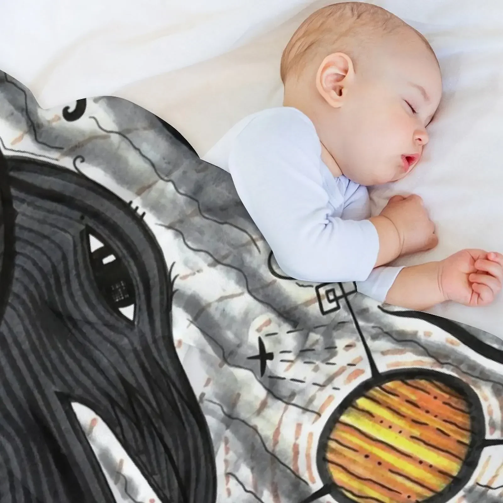 Два корвида под солнцем dk_2020july29a плед одеяло Кемпинг фланелевые клетчатые