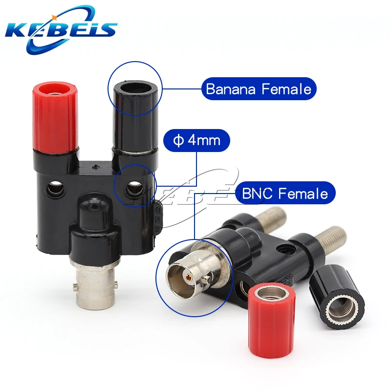 Коаксиальный разъем типа банан двойной 4 мм коаксиальный тройник BNC 3-ходовой