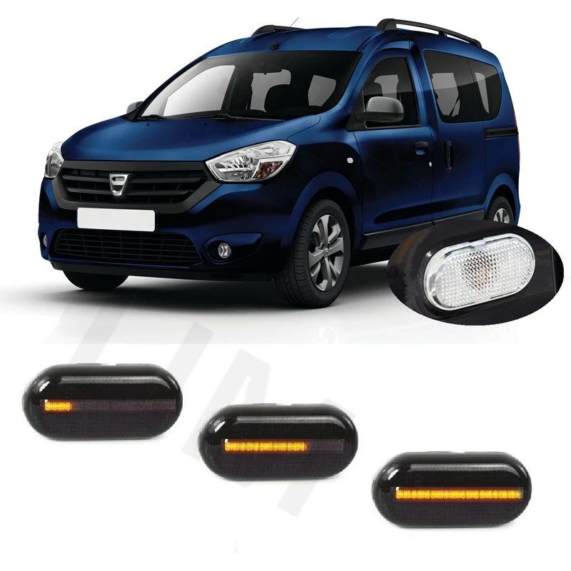

Для Dacia Dokker Van Stepway 2012 2013 2014 2015 2016 2017 2018 последовательный светодиодный динамический индикатор боковой маркер сигнасветильник лампа