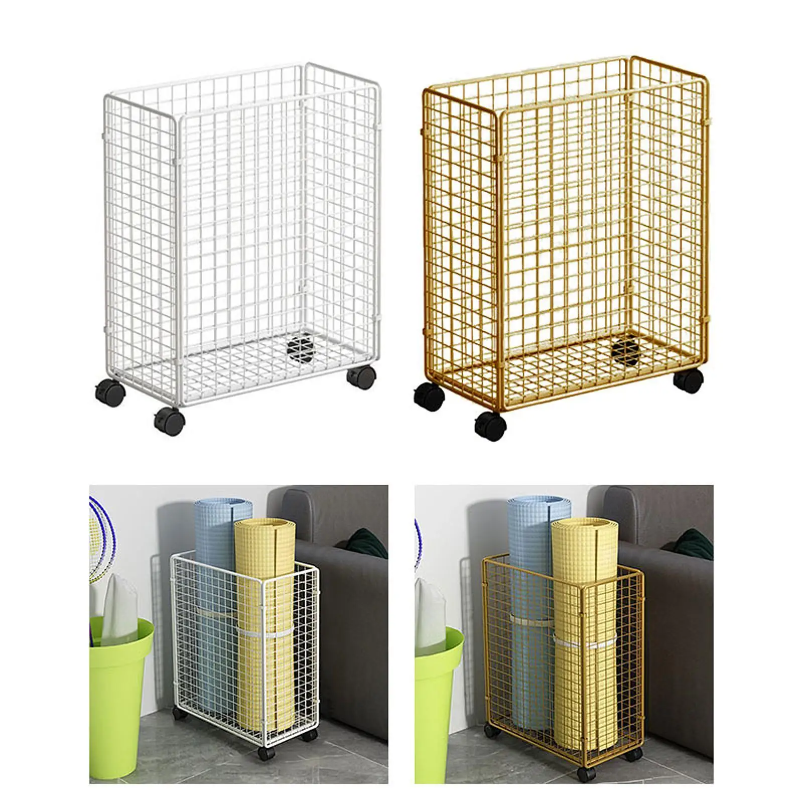 Корзина для хранения коврика йоги держатель органайзер фитнес-оборудования на