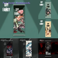 2022 new anime spy x family painting fabric cloth poster wall anime figures ania loid forger hanging picture fans friend gifts