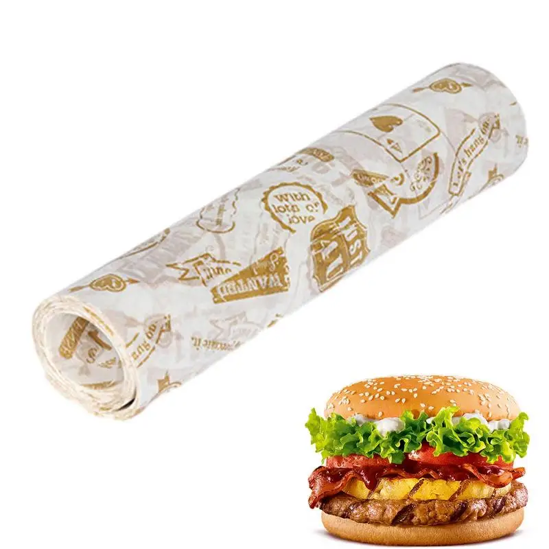 

Бумажные сэндвичи, маслостойкие бумажные листы для тусклого магазина Deli, товары для обслуживания пищевых продуктов, для печенья, конфет, сэндвичей, тусклого круассана