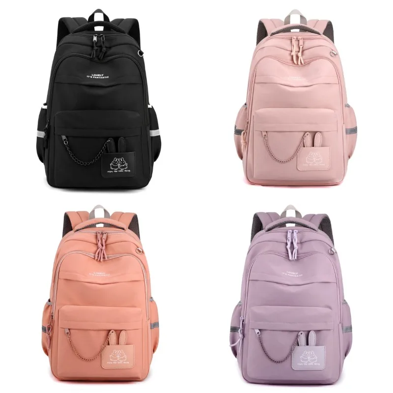 

Primary and Middle School Students' Schoolbag Large Capacity Lightening Backpack Outdoor Waterproof Travel Backpack for Girls