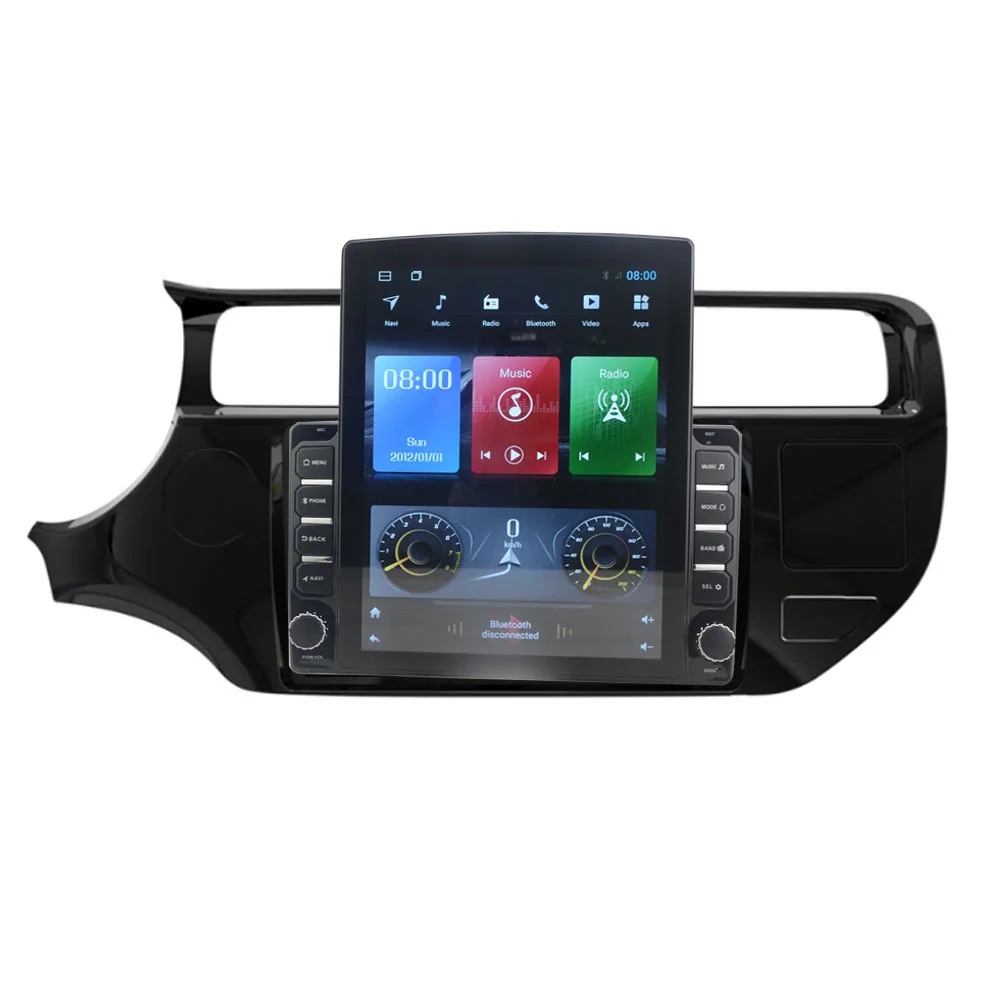 

9.7" octa core tesla style vertical screen Android 10 Car GPS Stereo player for Kia rio 2015-2016