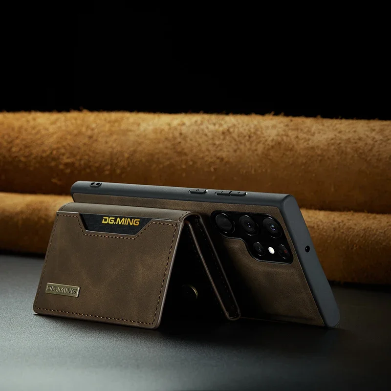 Съемный кожаный чехол-кошелек для Samsung Galaxy S21 S20 FE S24 Plus S22 S23 Ultra A34 A54 A53 A52 Магнитный