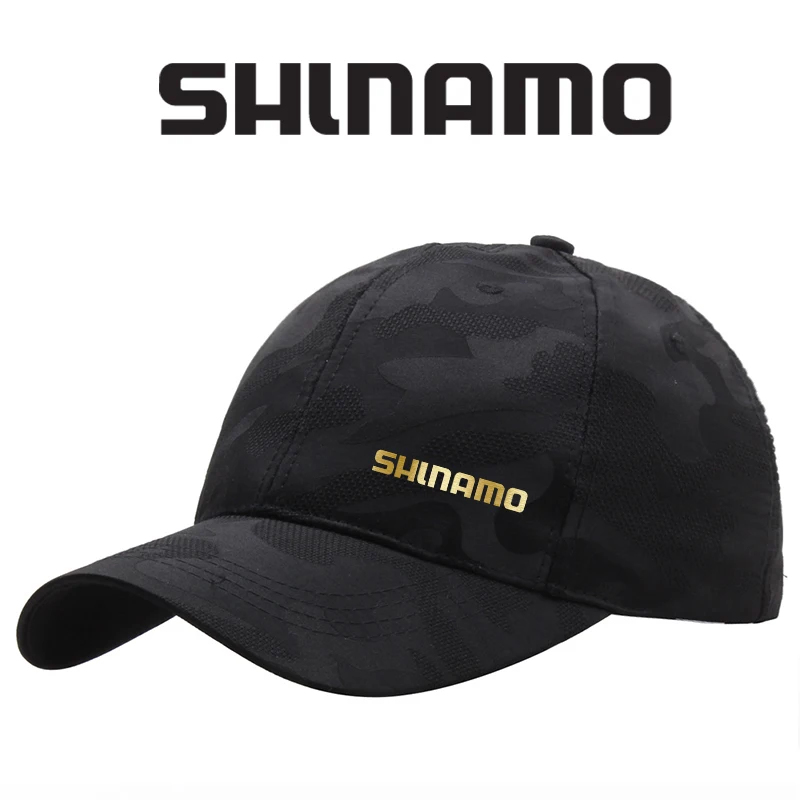

New Men's Outdoor Camouflage Shade Fishing Knitted Baseball Cap Casual Golf Shade Breathable Cap Beach Couple Shade Sun Hat