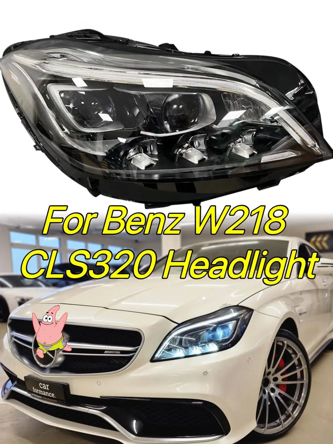 Оригинальная Фара OEM 2016- 2018 CLS320 светодиодный, фара для Mercedes-Benz W218, сборка фар CLS 63 S AMG, фара