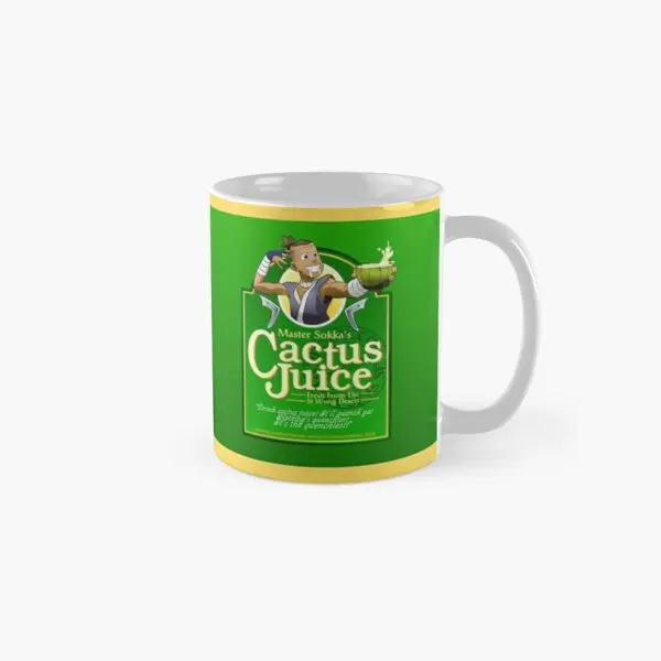 

Master Sokka Is Cactus Juice Classic Mug Picture Photo Coffee Printed Gifts Image Drinkware Handle Round Design Cup Simple Tea