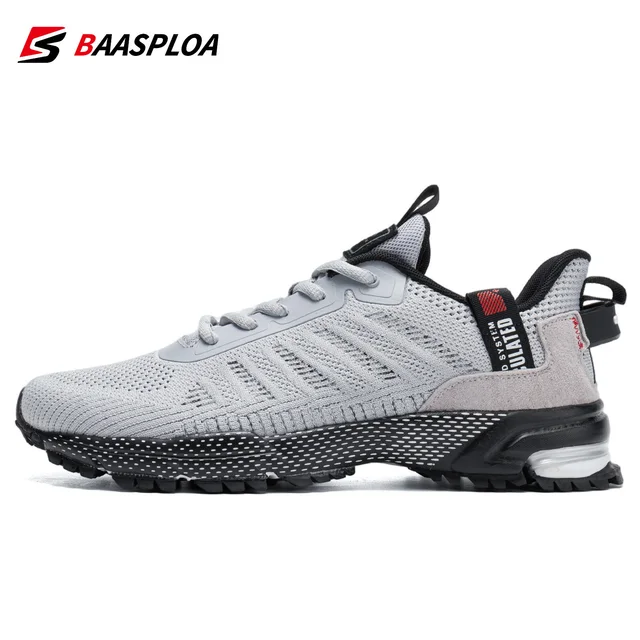 Men's Running Shoes Baasploa 2022 Male Sneakers Shoes Breathable Mesh Outdoor Grass Walking Gym Shoes For Men Plus Size 41-50 3