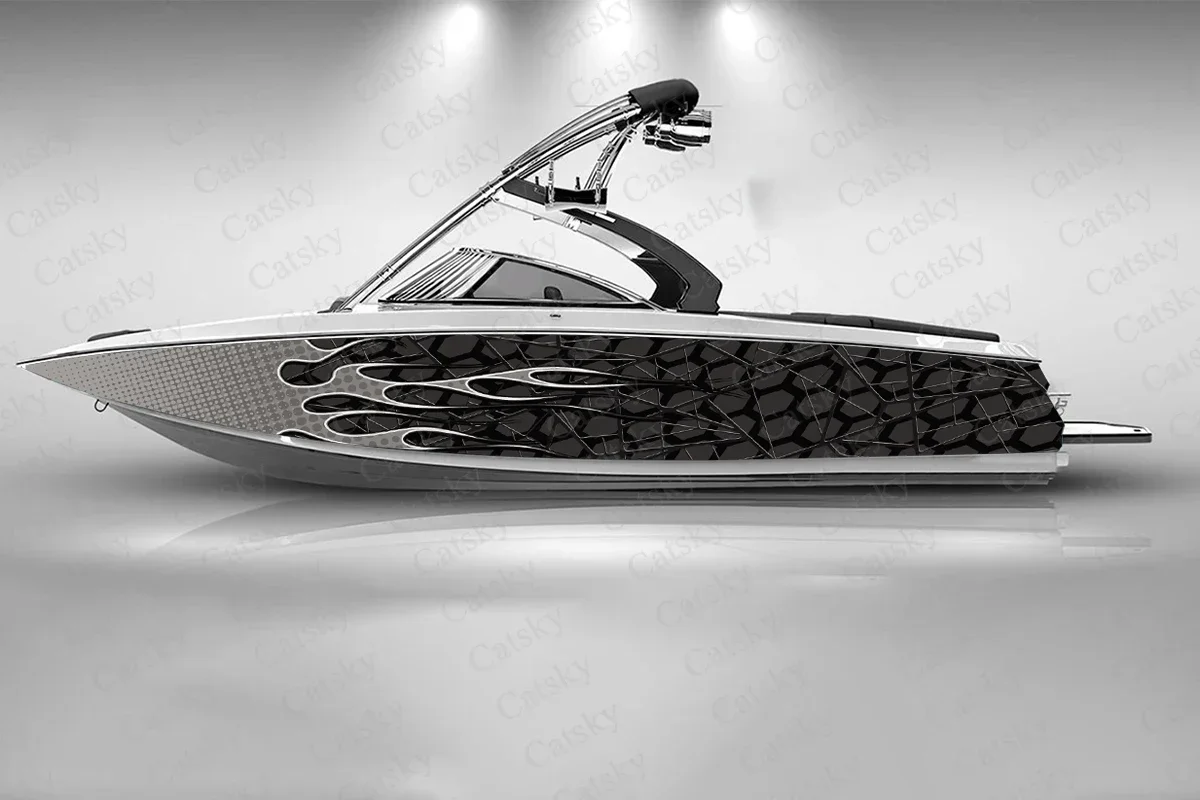 Абстрактная сотовая Шестигранная фотобумага для упаковки рыбы корабля