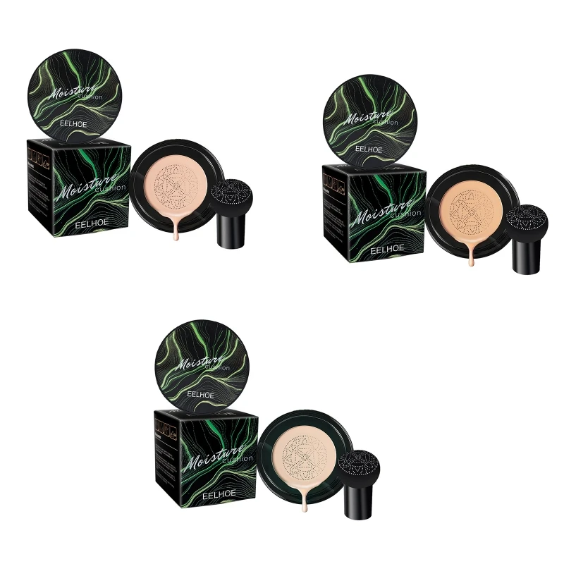 

Mushroom Air Cushion Cream Cushion Dark Brown Natural