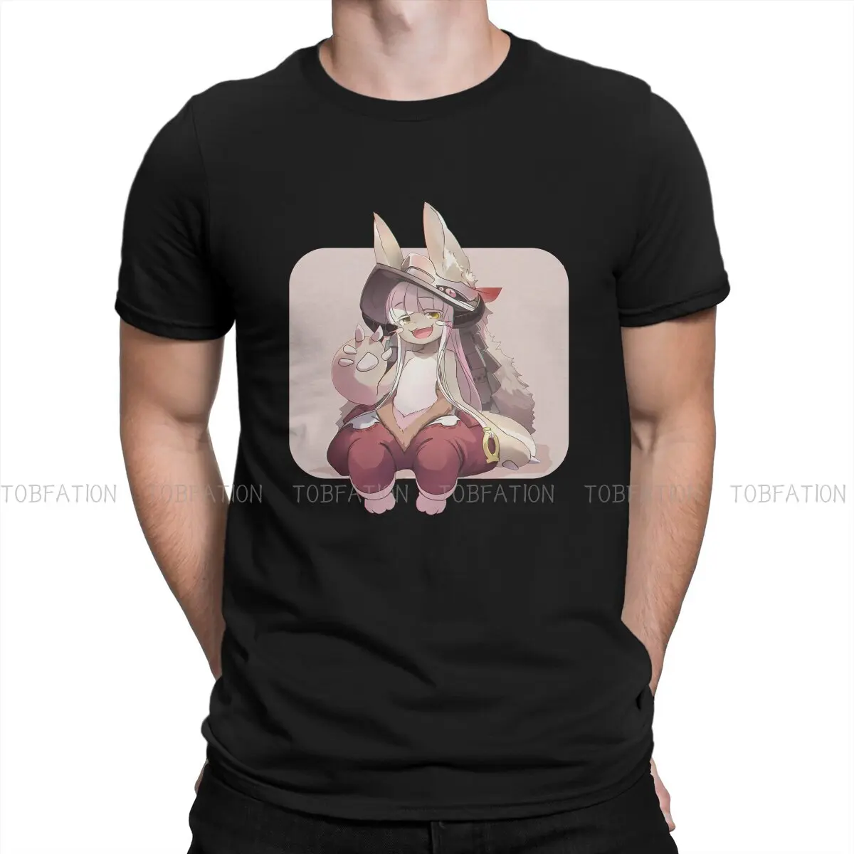 

Nanachi Hip Hop TShirt Made in Abyss Cartoon Anime Style Streetwear Casual T Shirt Male Tee Unique Gift Idea