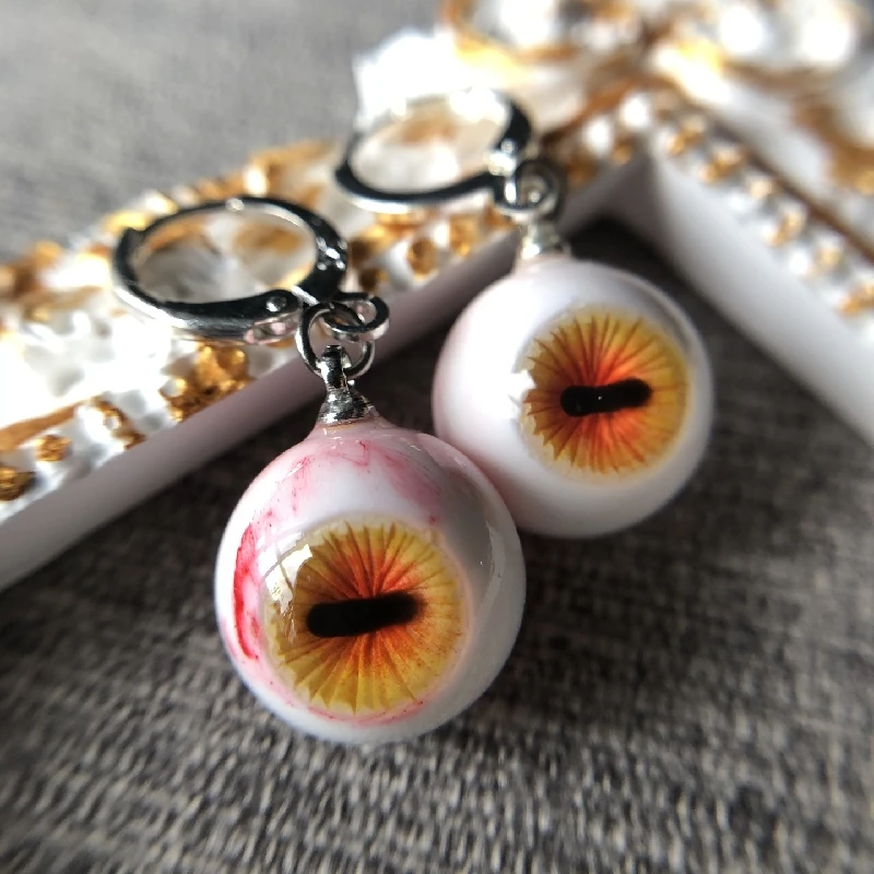 3085 креативные серьги ручной работы Cthulhu с глазными яблоками демоном темный панк