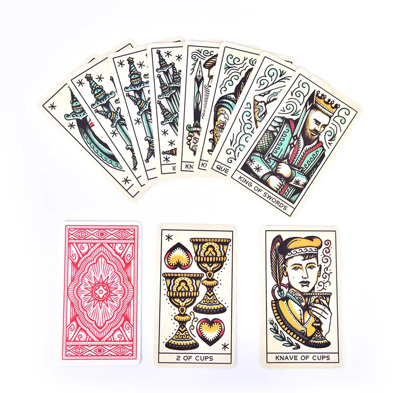 

78Pcs Tattoo Tarot Ink & Intuition Deck Oracle Fun Family Party Board Games