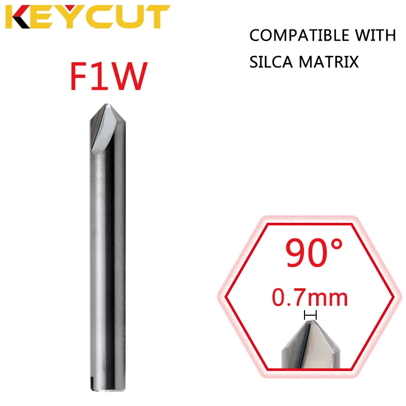 Фреза SILCA F1W T1 90 °   0,7 мм подходит для SILCA MATRIX, машина для дублирования ключей, послепродажные слесарные инструменты