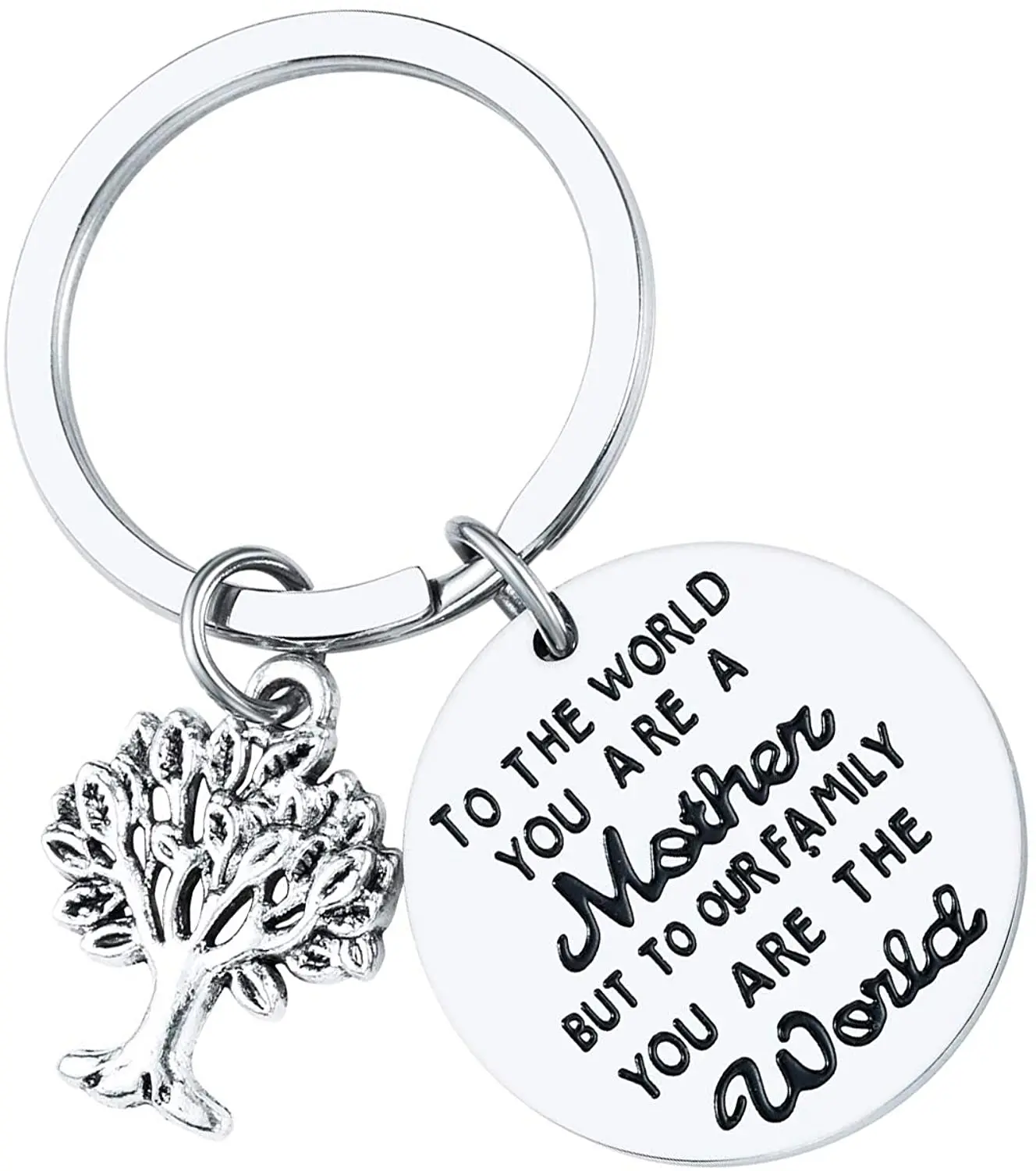 

32types Fashion Stainless steel Motivational Keychain Gifts Inspirational Key Ring Birthday Gifts for Love Diy Custom Wholesale