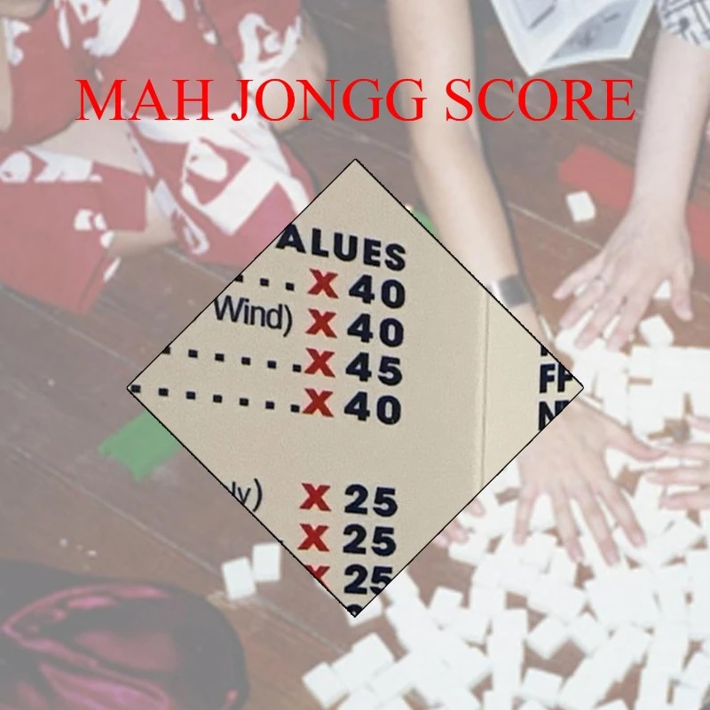 4/1 шт. Национальная карта большого размера Mah Jongg 2024 — карты MahJongg официальные