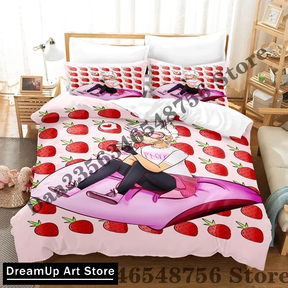 Фото SMii7Y Комплект постельного белья Single Twin Full Queen King Size Комплект постельного белья для взрослых и детей Комплекты пододеяльников для спальни с 3D принтом Аниме Комплект простыней №5