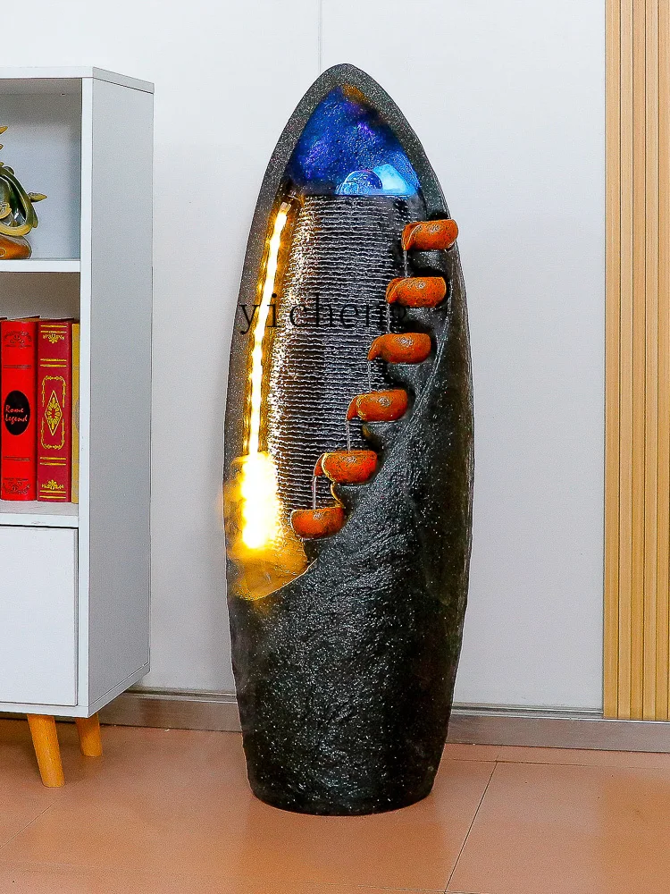 Zf мяч Fengshui водный фонтан ландшафт счастливое яйцо украшения для пола