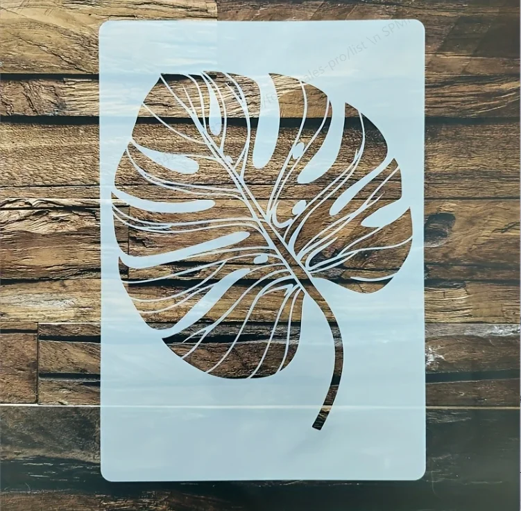 A4 29*21 см DIY трафареты в виде листьев настенная живопись раскраска для скрапбукинга тиснение альбом декоративная бумажная открытка шаблон, стена