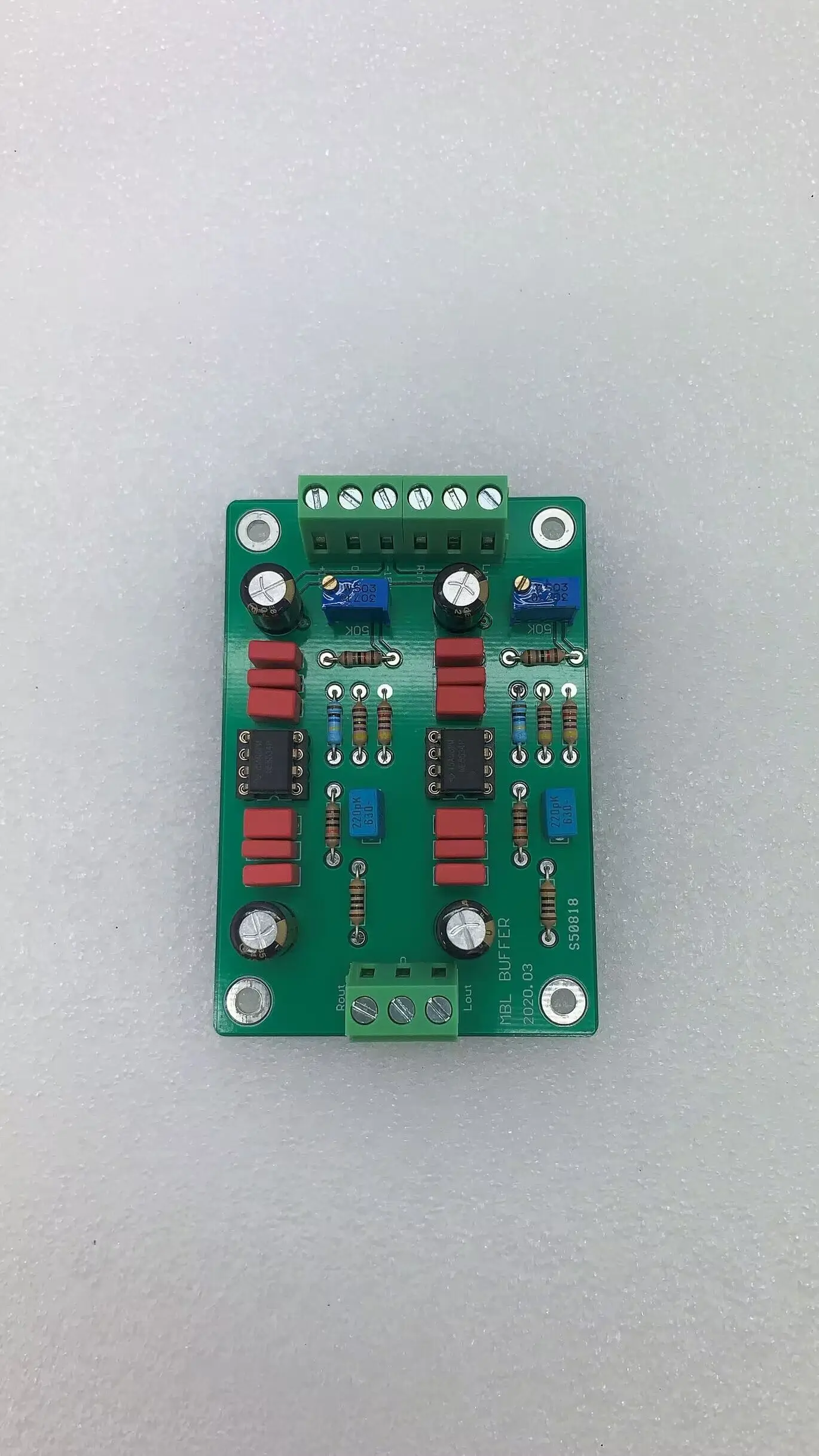 Собранный корпус предусилителя HIFI MBL6010D двухканальная буферная плата NE5534 OPA