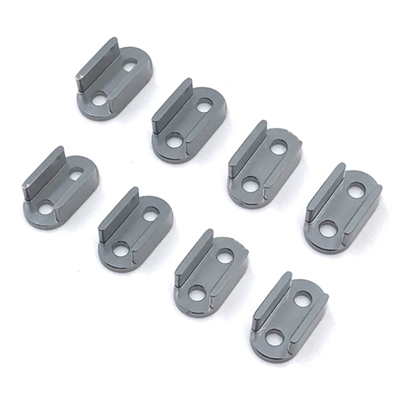 

8X for WPL D12 B14 B24 B16 B36 Shock Absorber Leaf Springs Fixed Seat Mounting Bracket,Titanium