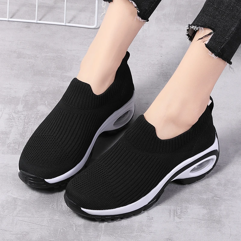 

Woman Shoes For Women Chunky Sneakers Ladides White Shoes Casual Slip On Platform Sneakers Zapatos De Mujer 2022