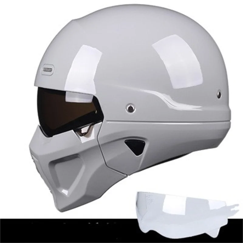 Zombies Personality Vintage Scorpion Modular Motorcycle Helmet Retro Motocross Racing Casco Moto Capacete DOT