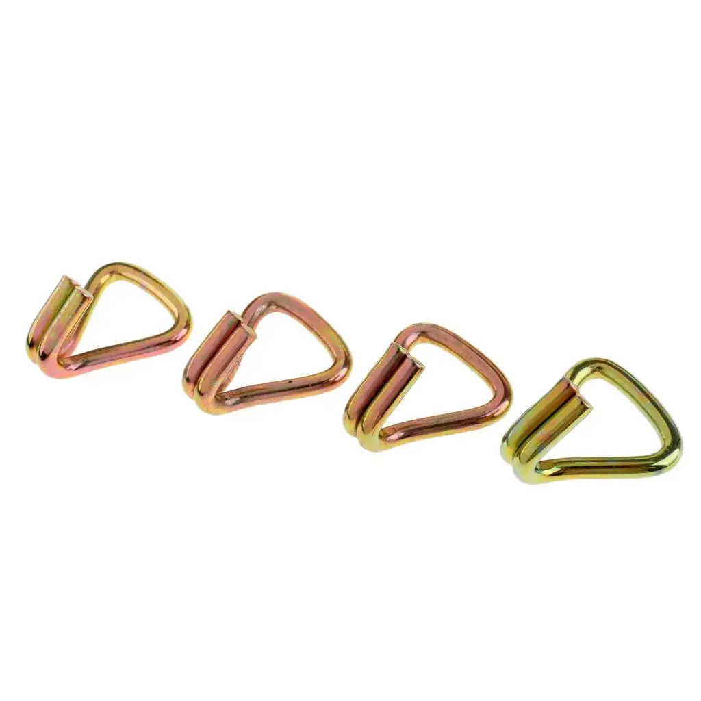 

Pack 4 Ratchet tie Webbing Strap Hooks Trailer Tow Lashing