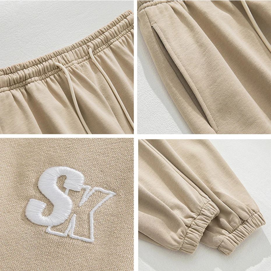 2023 Men's Sweatshirts Sweatpants Suit Spring Autumn Loose Streetwear Harajuku Hip Hop Hoodie Joggers