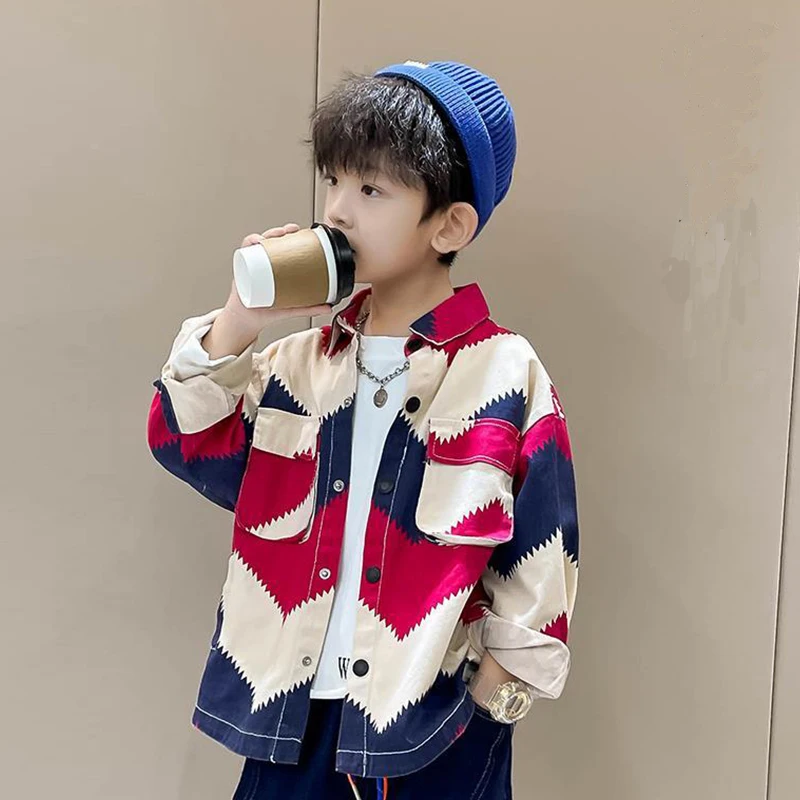 

2022 spring Children Outwear kid Boy Coats Autumn Sport outfits Teenage Boys For Jacket Fleece Windbreakers Jacket 4-14y