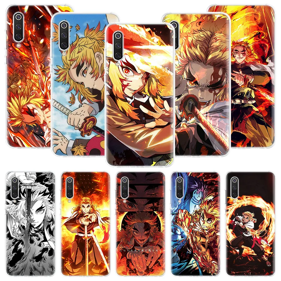 

Demon Slayer Rengoku Kyoujurou Phone Case For Xiaomi Redmi Note 11 10 Pro Note 8 Pro 9Pro Note9 9S 10S 9T Redmi 10 9C 9A