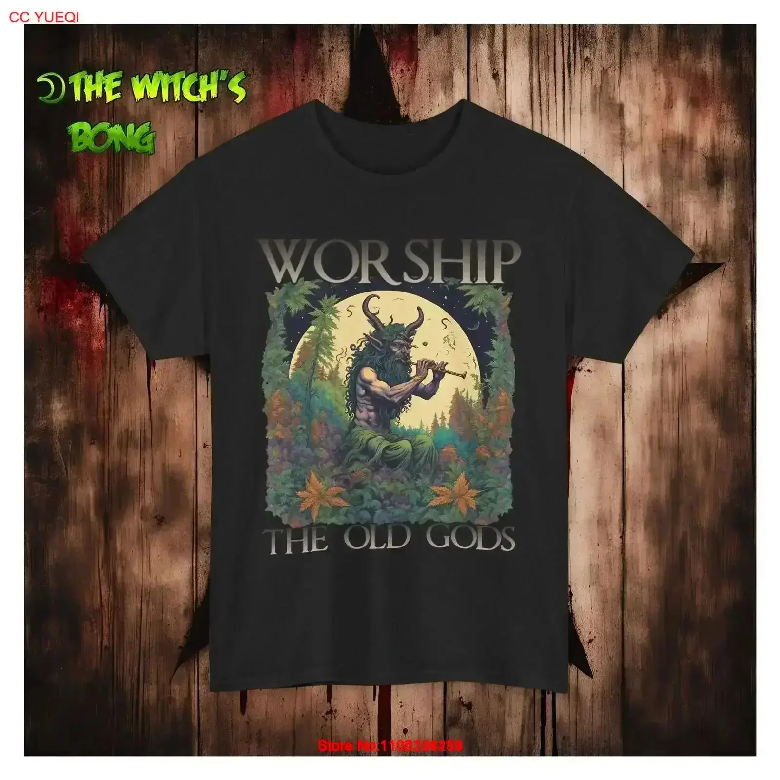 Фото Футболка Mythical Pan Satyr Worship Uni для любителей природы, греческий миф Gods, винтажная стираная повседневная модельерская одежда, универсальная №1