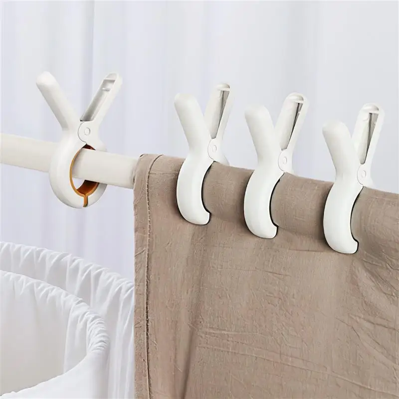 

12 Pcs Windproof Quilt Drying Clips Baby Washcloths Clothespins Non Marking Strong Grip Clamps
